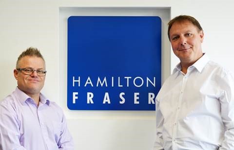 Paul Shamplina with Hamilton Fraser CEO, Eddie Hooker
